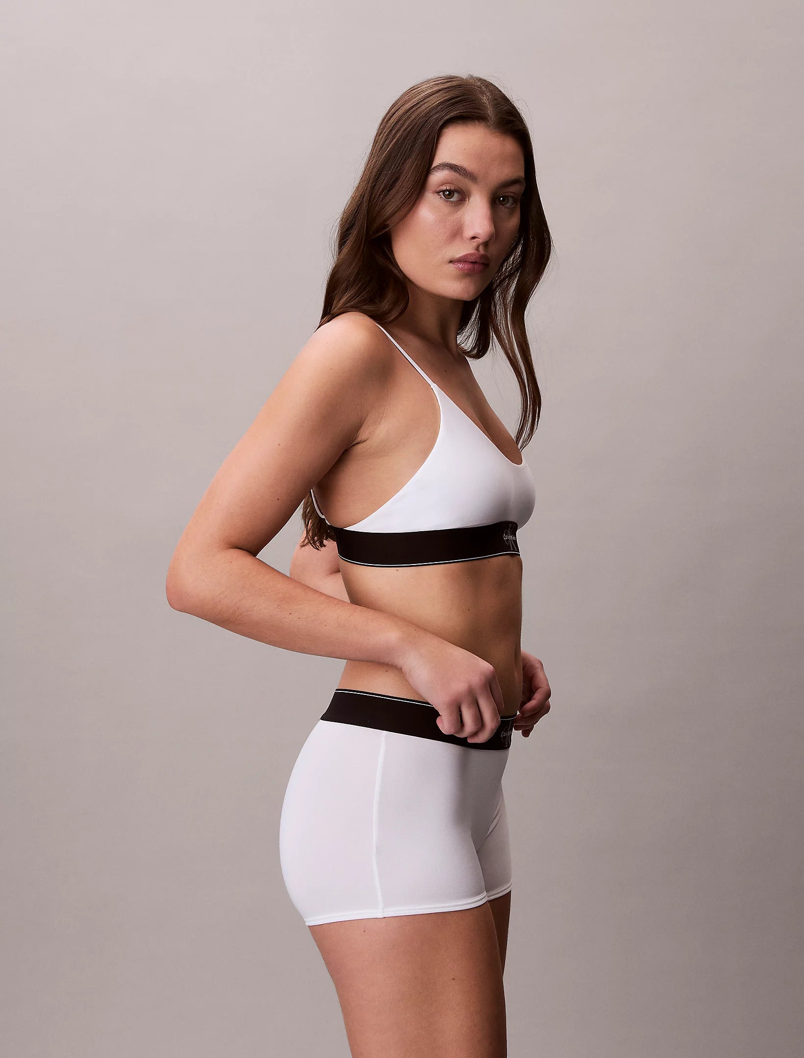 חזייה קלווין קליין Unlined Bralette - Graphic Monogram Microfibre Stretch נשים