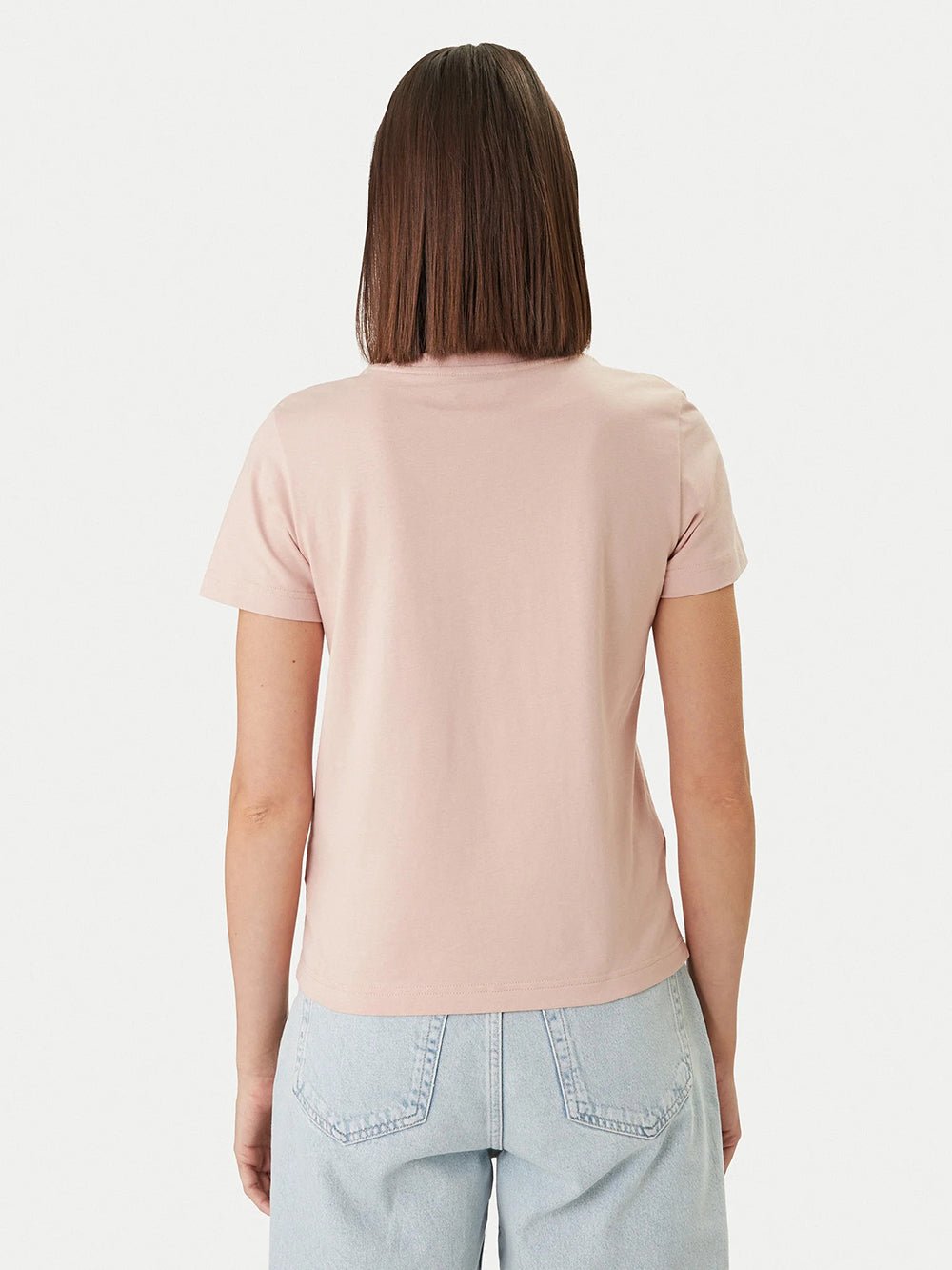 חולצת טישירט קצרה קלווין קליין Relaxed Monogram V-Neck נשים