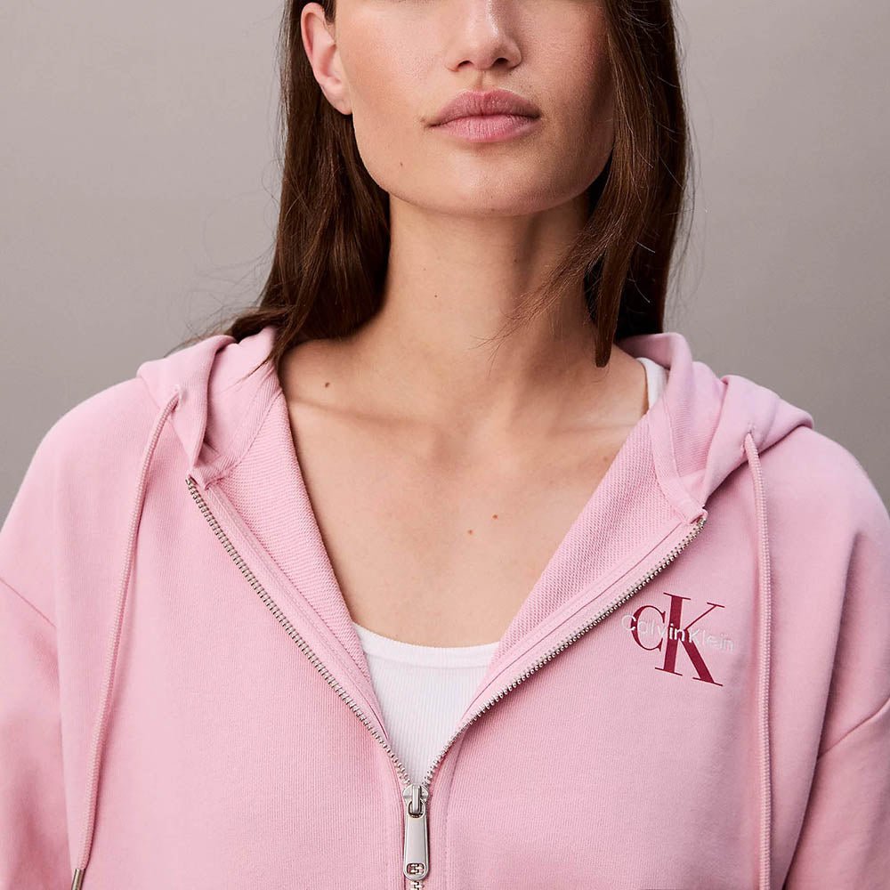 קפוצ'ון קלווין קליין Monogram Zip Up נשים