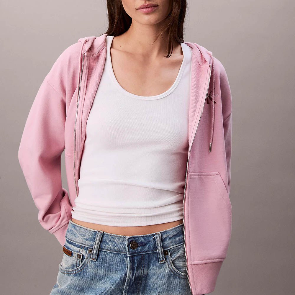 קפוצ'ון קלווין קליין Monogram Zip Up נשים