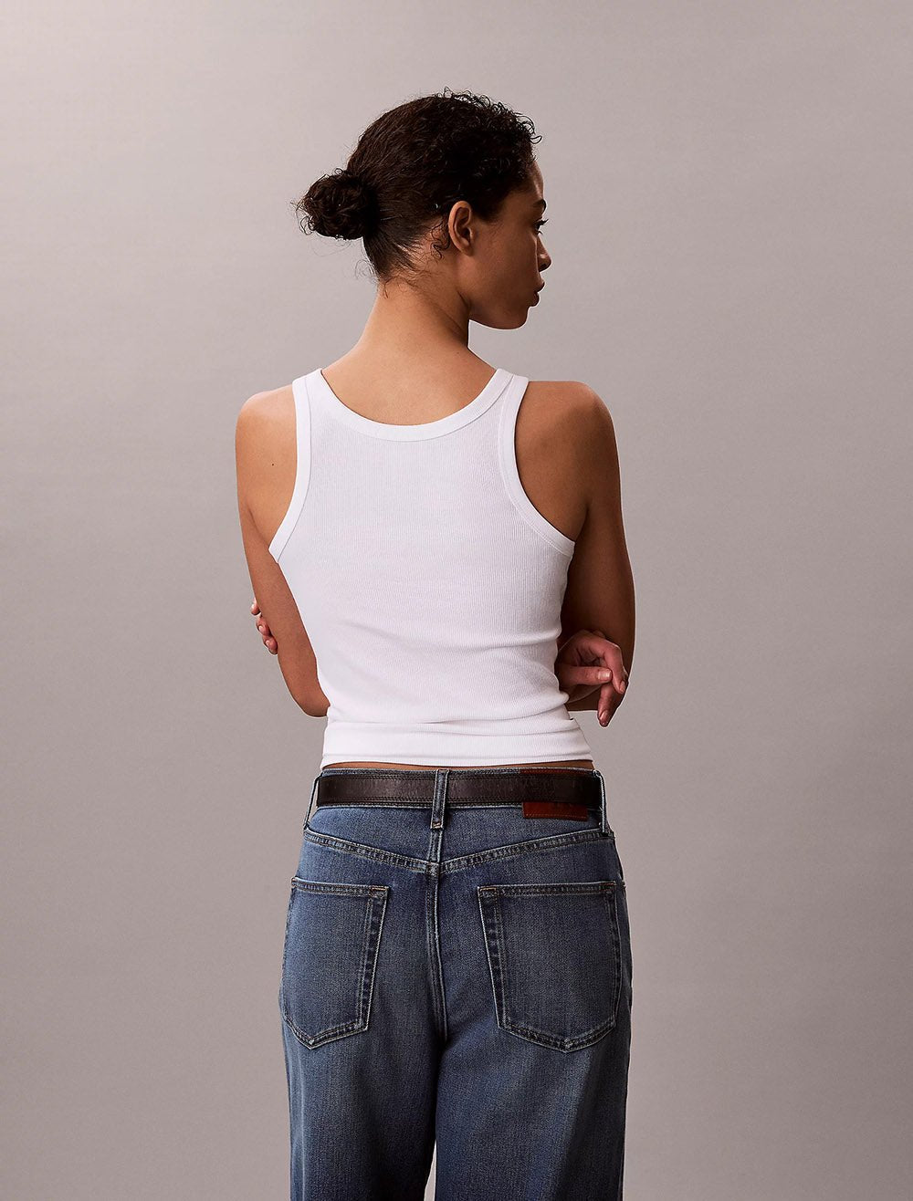 גופיה קלווין קליין Slim Ribbed Cotton נשים