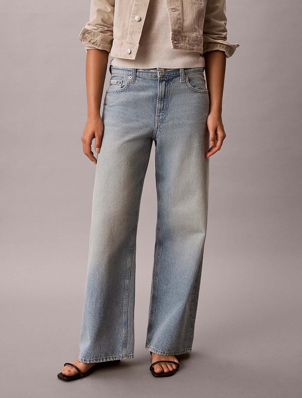 ג'ינס קלווין קליין Low Rise Baggy Jeans נשים