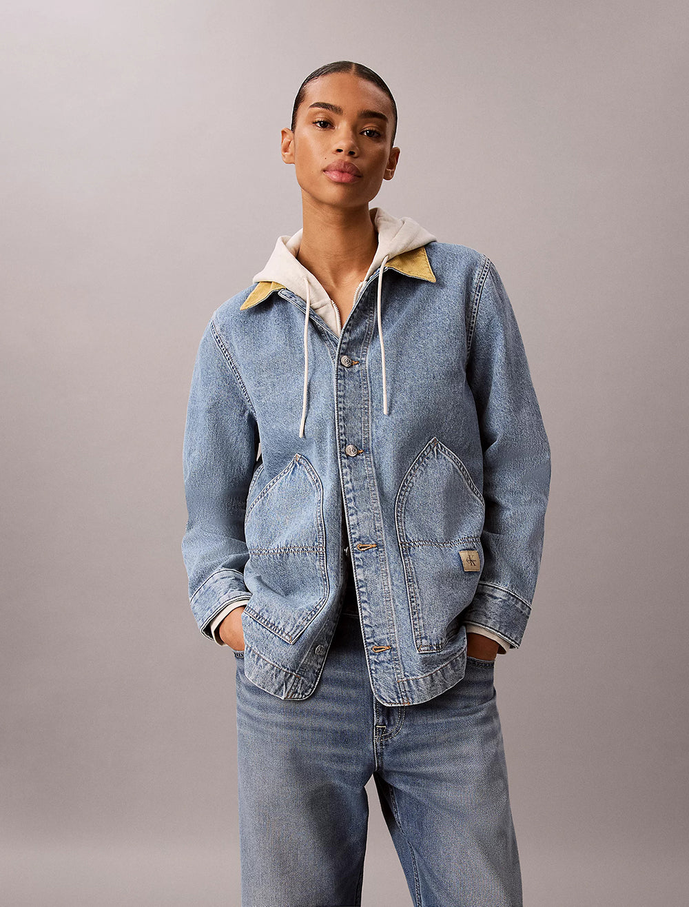ג'קט קלווין קליין Utility Denim נשים