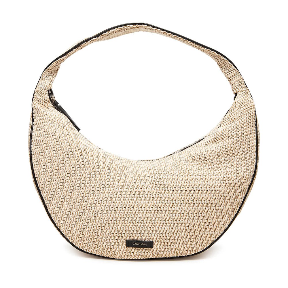תיק קלווין קליין Large Raffia Hobo נשים
