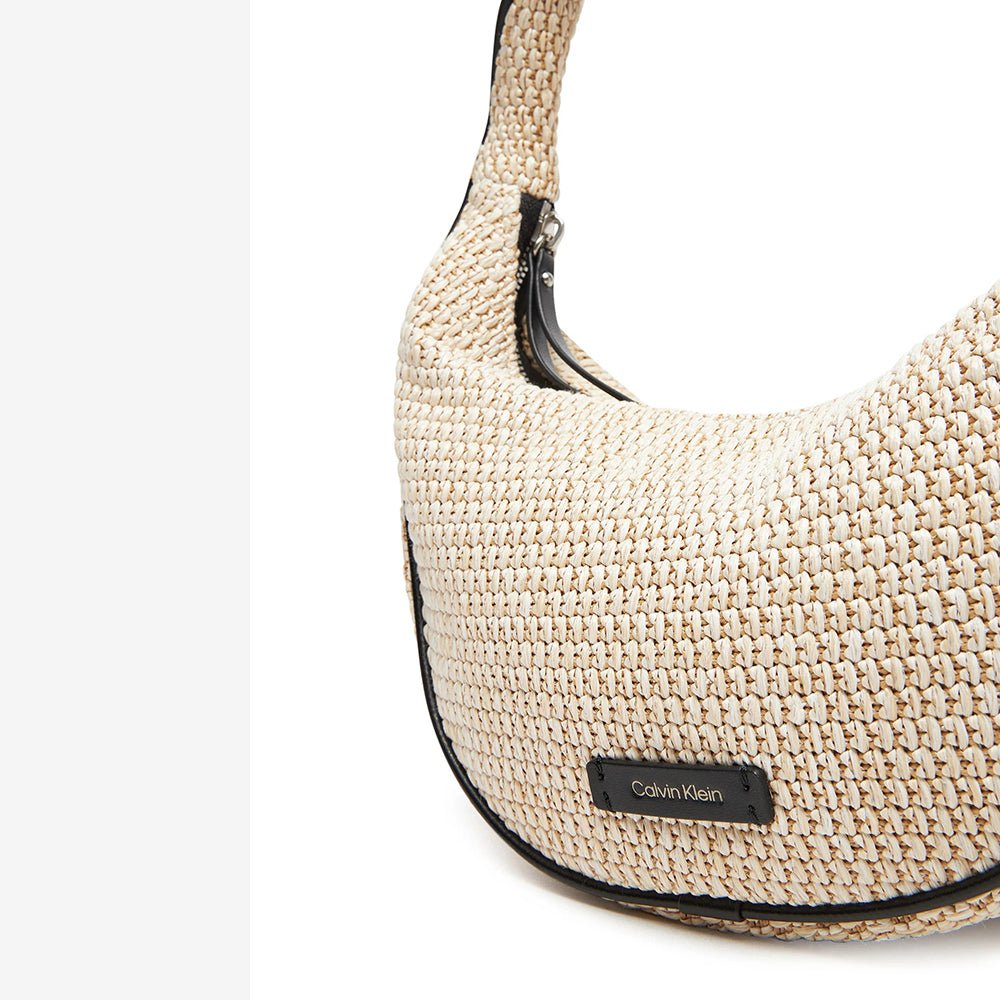 תיק קלווין קליין Raffia Hobo נשים
