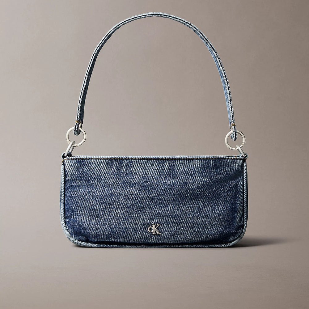 תיק קלווין קליין Small Denim Shoulder נשים
