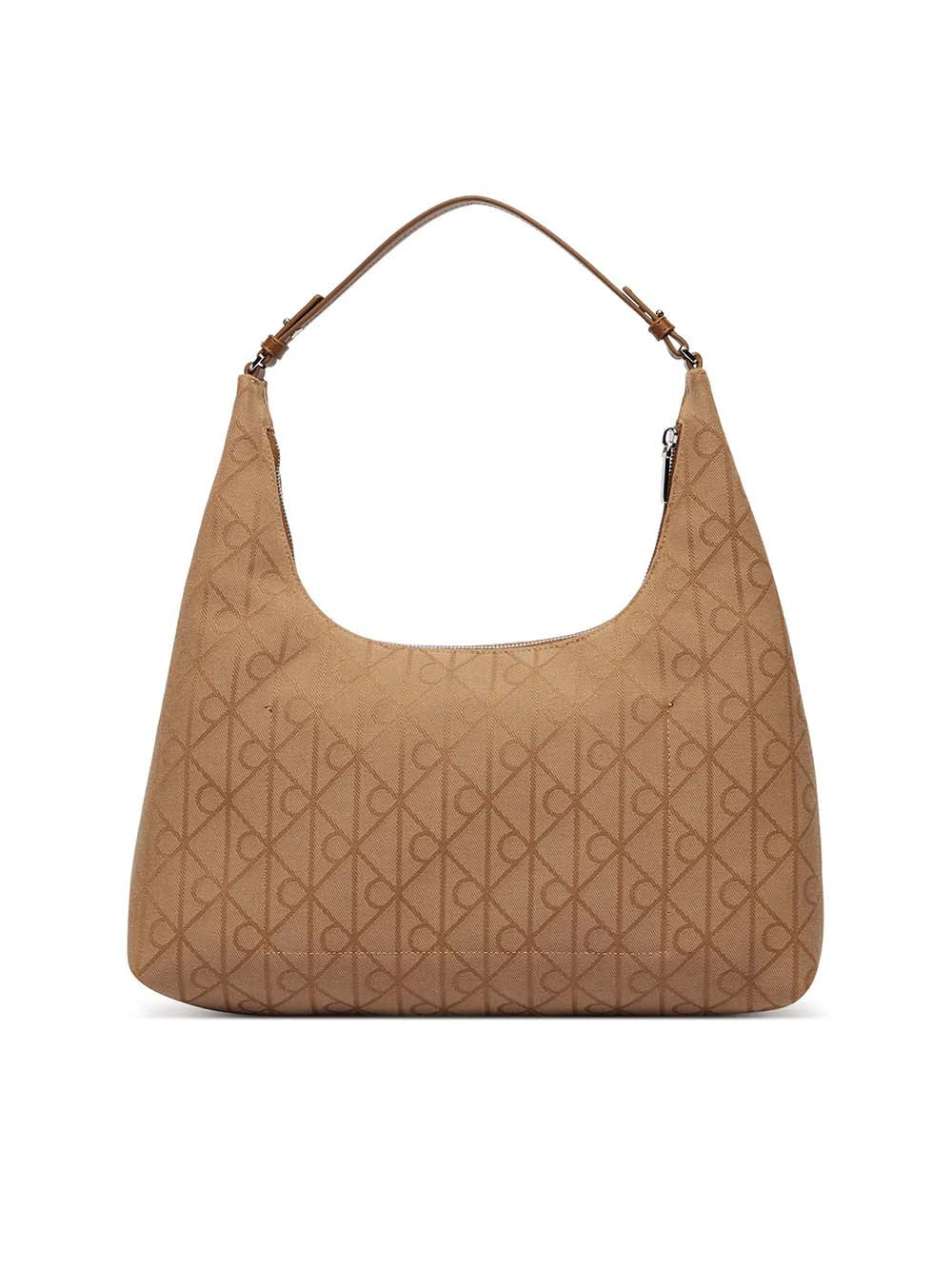 תיק קלווין קליין Emblem Jacquard Shoulder Bag נשים