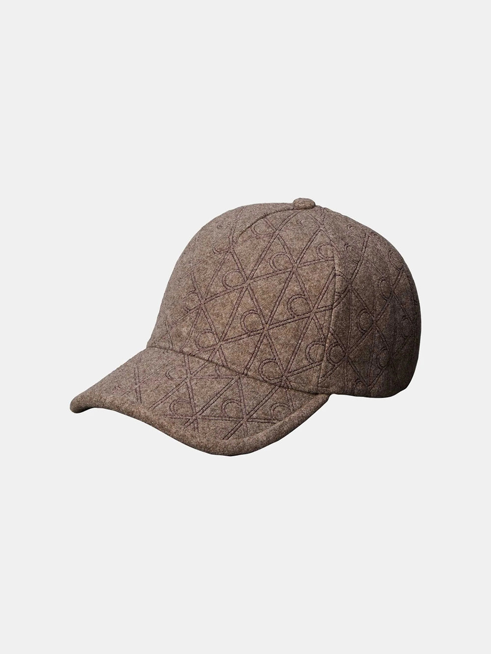 כובע קלווין קליין Aop Embroidered Wool Felt Cap נשים
