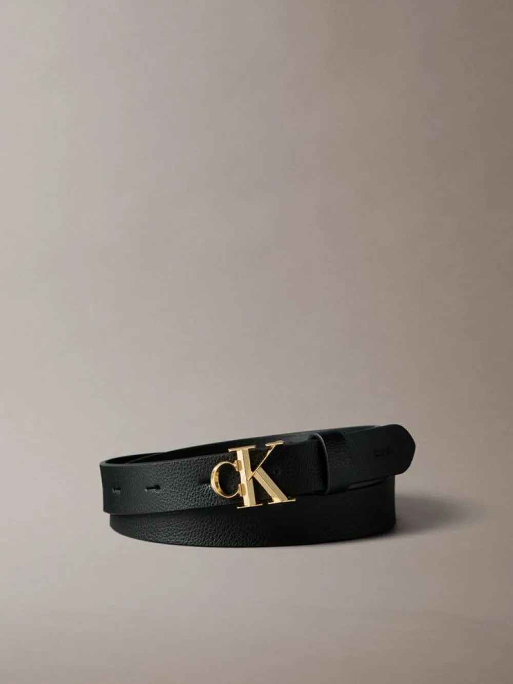 חגורה קלווין קליין Facet Buckle Pebble 25mm Belt נשים