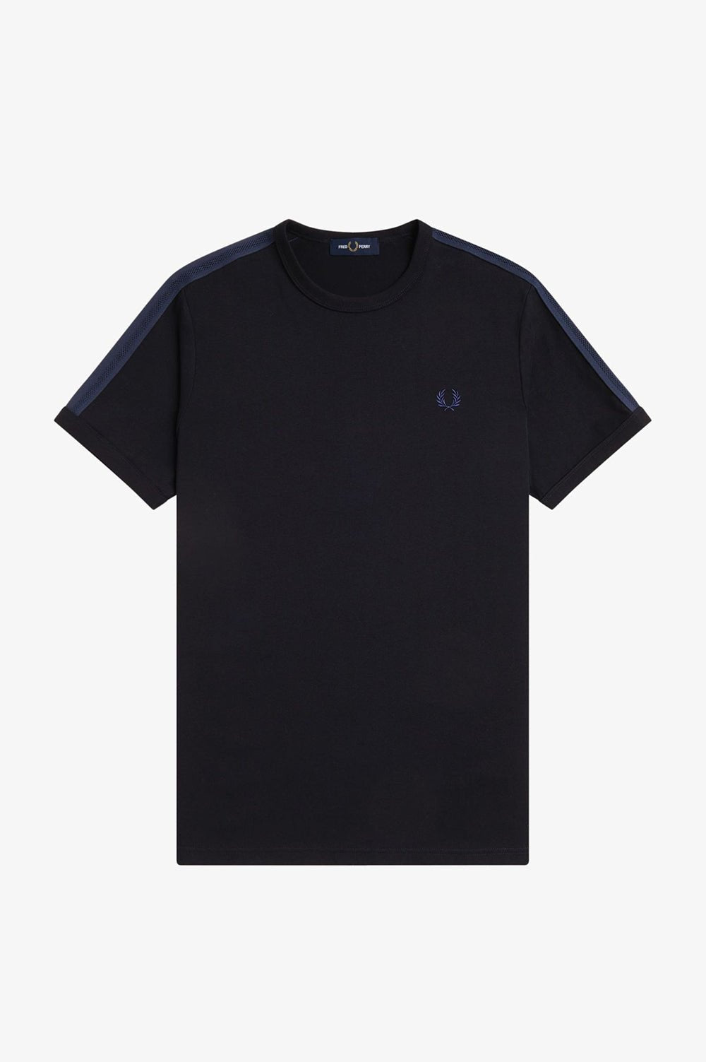 חולצת טישירט קצרה פרד פרי Mesh Taped Ringer גברים