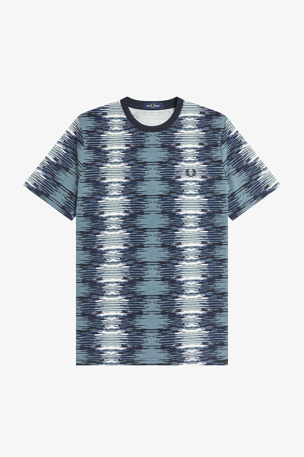 חולצת טישירט קצרה פרד פרי Soundwave Glitch גברים