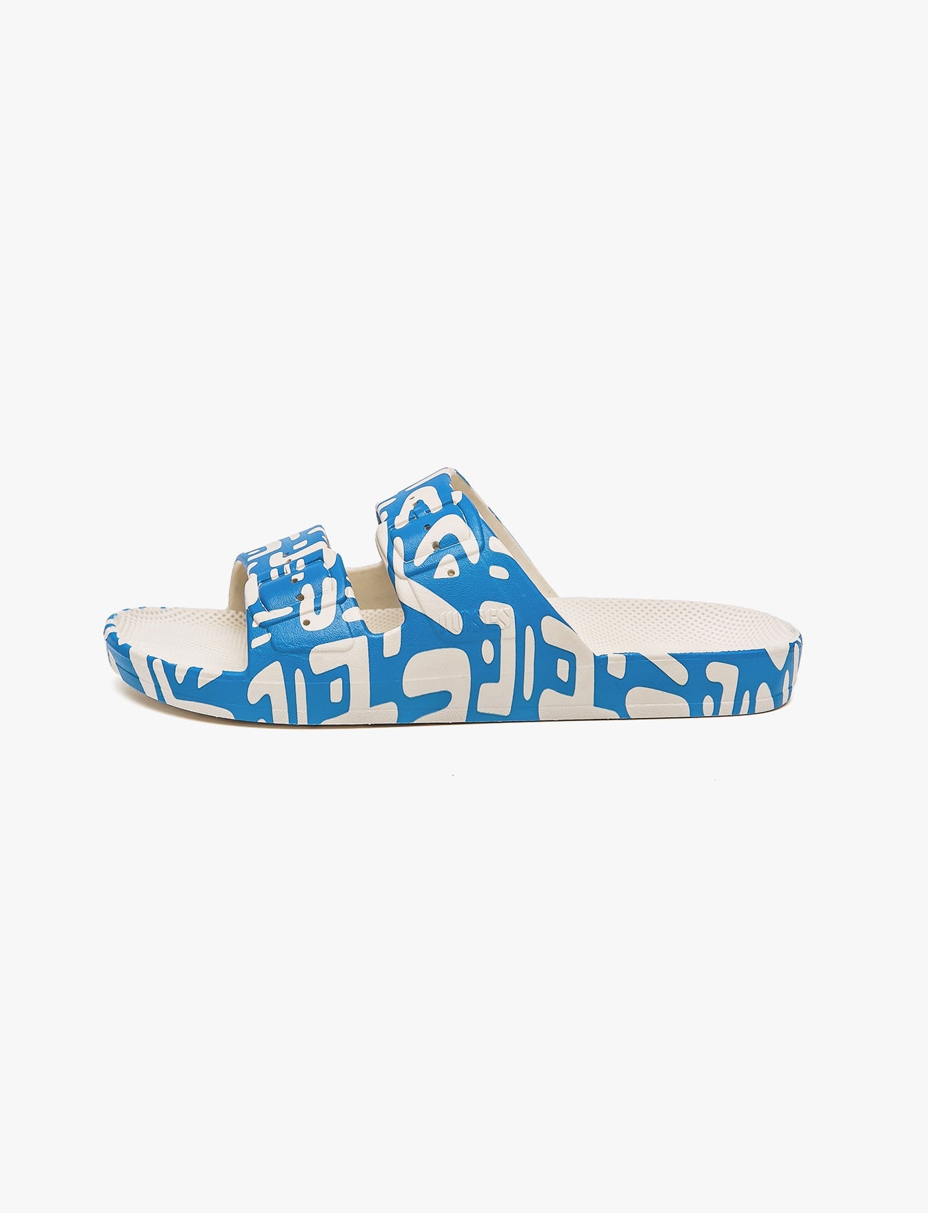 Freedom Moses Primo Blue- כפכפים לגברים מוזס בצבע כחול בהדפס מיוחד