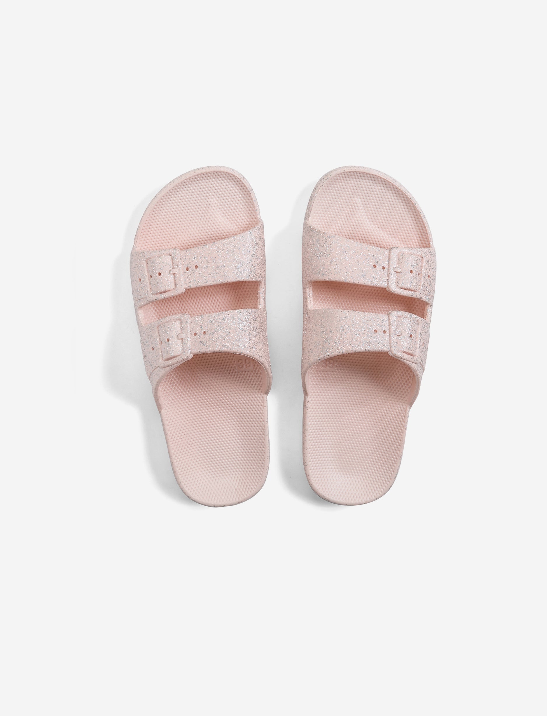 Fredoom Moses Kids Glitter Pink -  כפכפים לילדות מוזס בצבע ורוד עם נצנצים