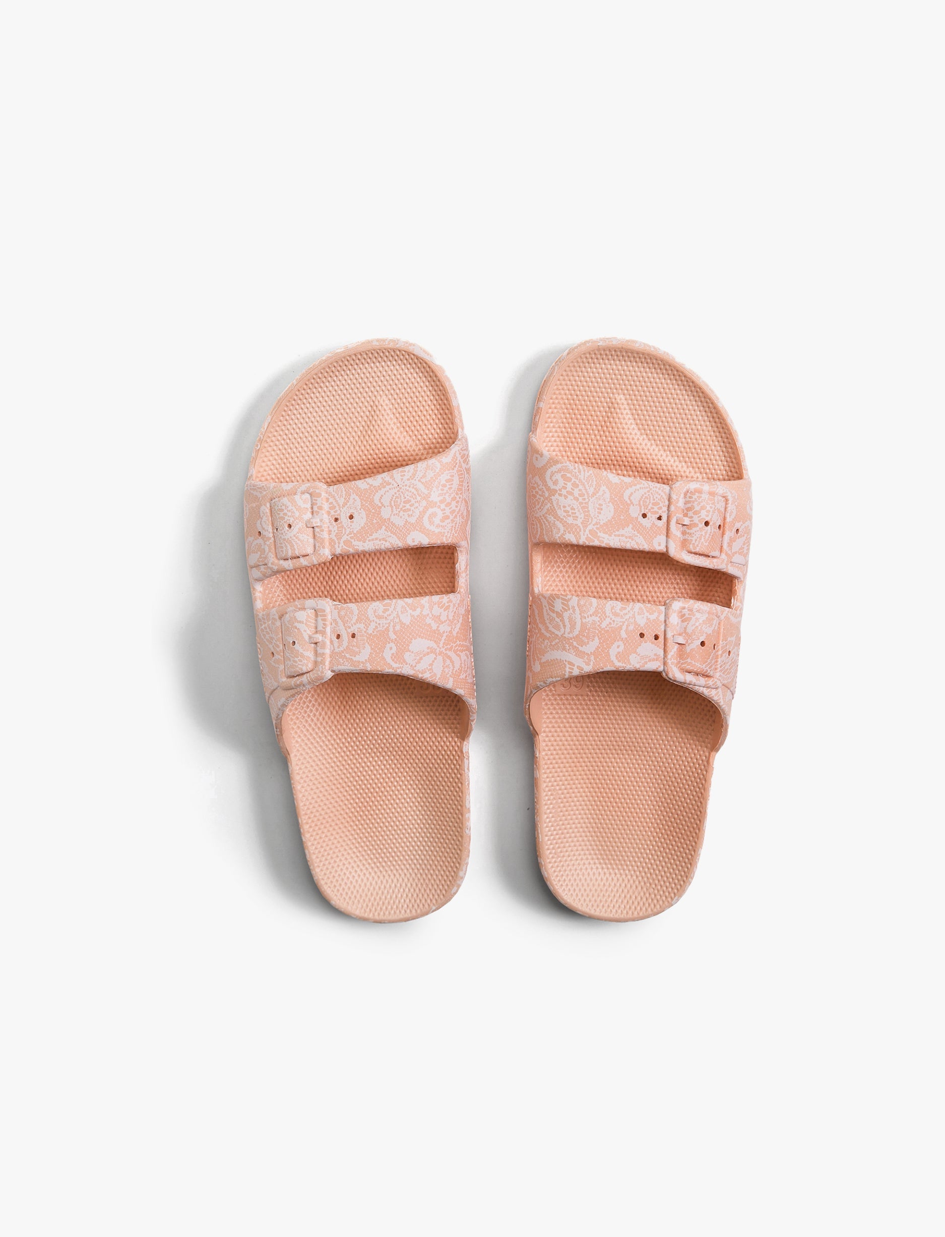 Fredoom Moses Kids Lace Apricot - כפכפים לילדים מוזס בצבע כתום בהדפס מיוחד