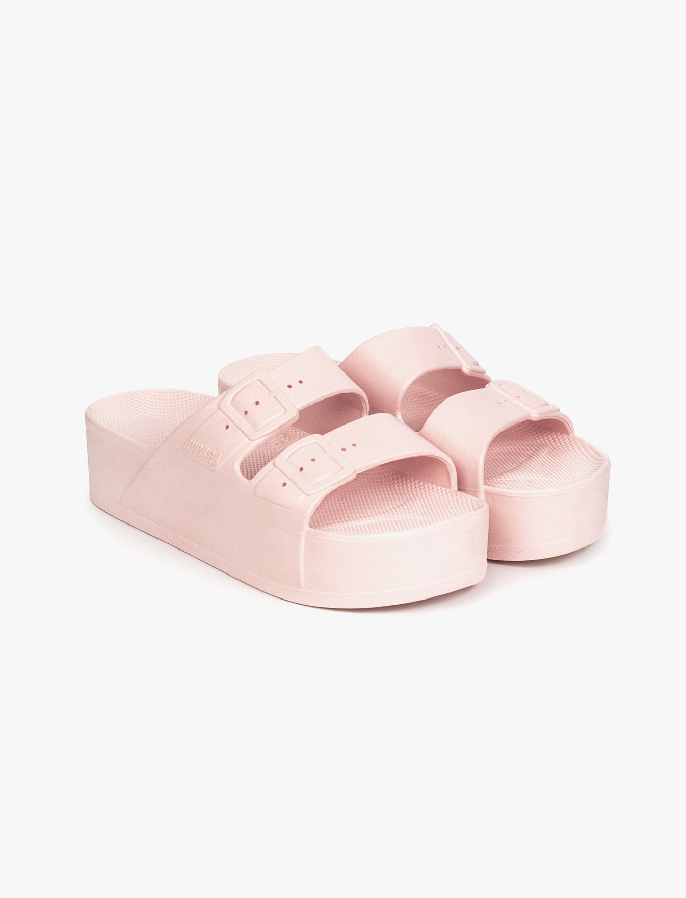 Freedom Moses High - כפכפי פלטפורמה לנשים מוזס בצבע ורוד