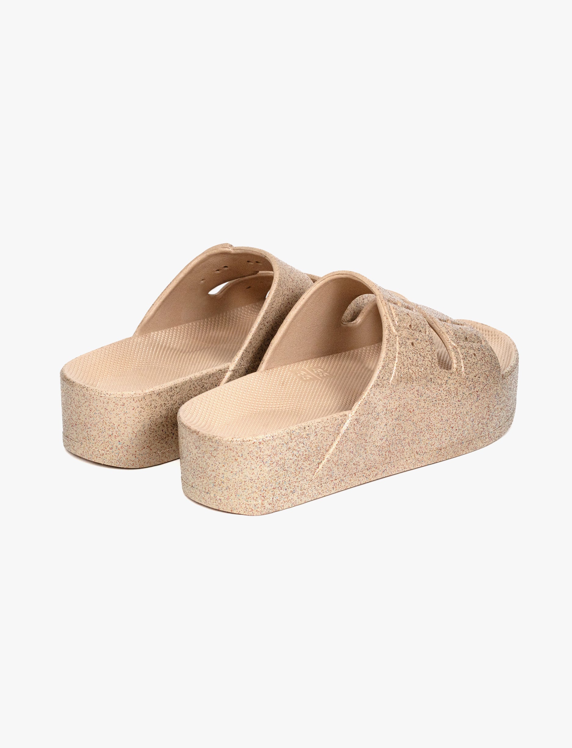 Freedom Moses High - כפכפי פלטפורמה לנשים מוזס בצבע חול