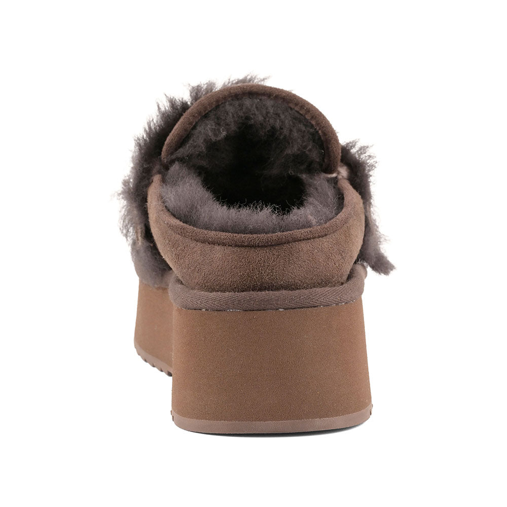 כפכפי Mou Platform Clog - Letter Logo נשים - mou-FW681006A-MOCHA-36