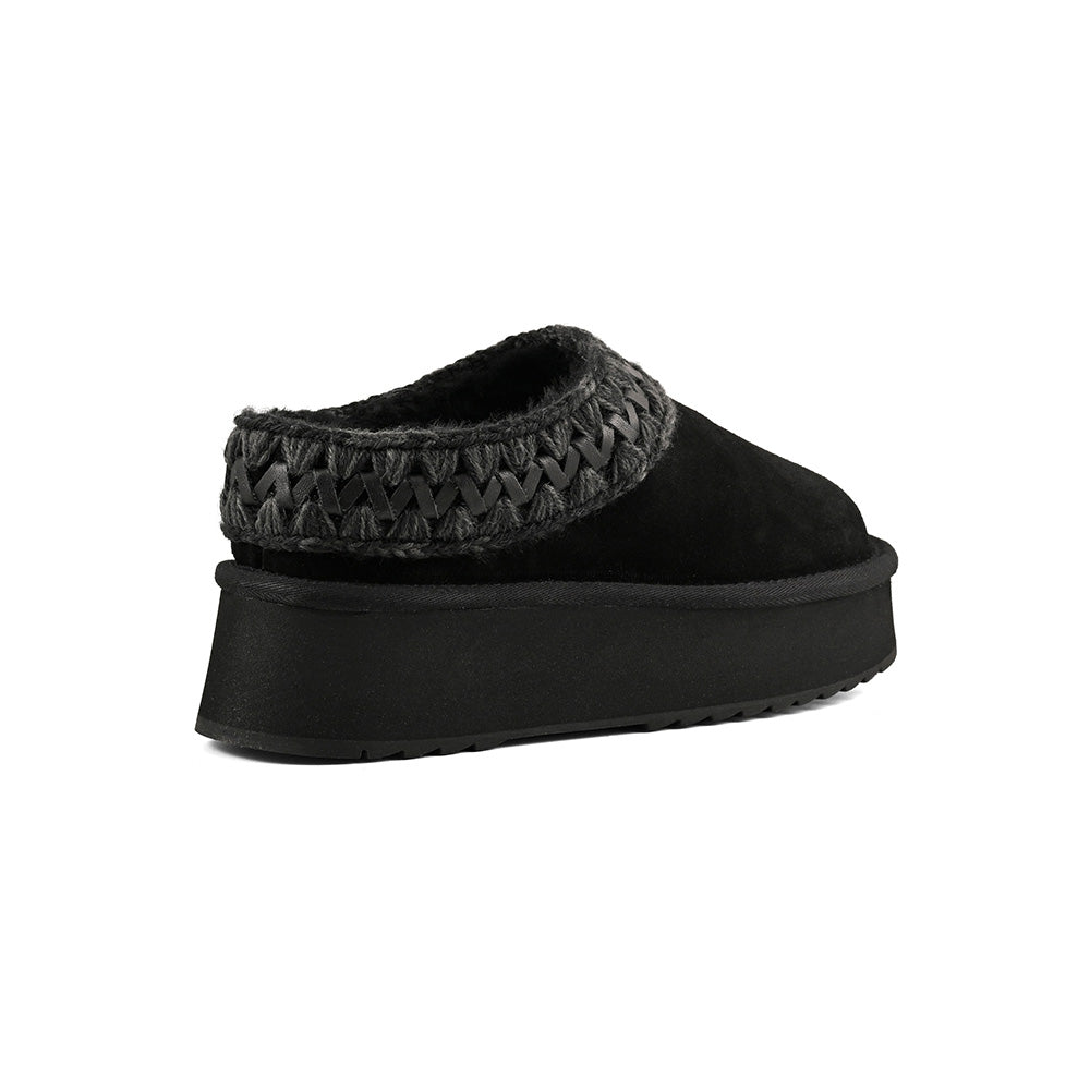 כפכפי Mou Platform Clog Suede Leather St נשים