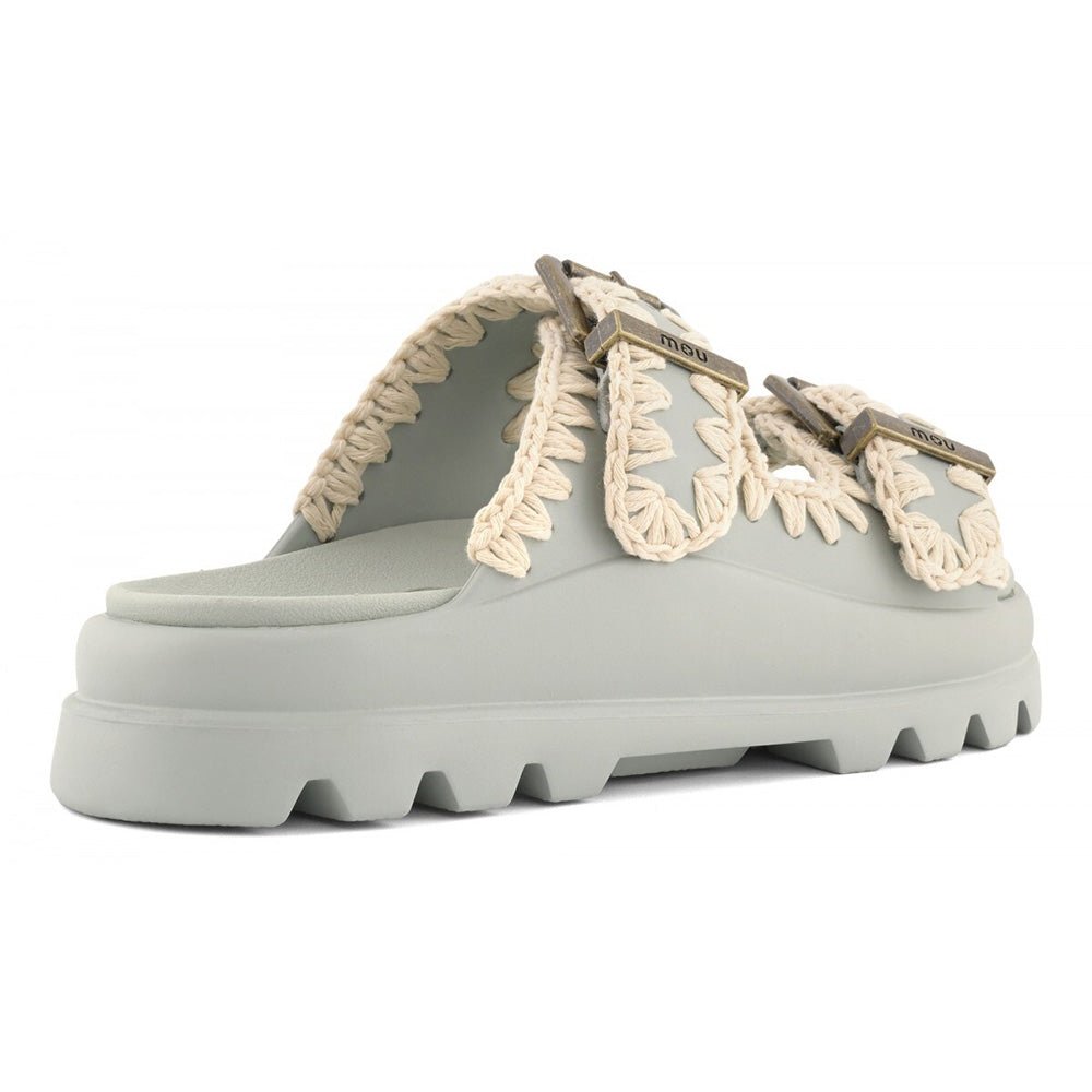 כפכפי Mou Eva One-Piece Slide Two-Buckle נשים