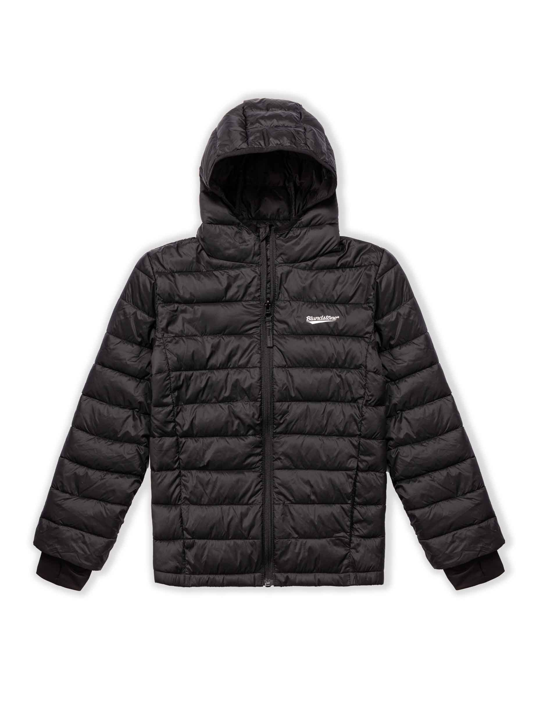 Blundstone - מעיל פוך בלנסטון לילדים בצבע שחור מאט