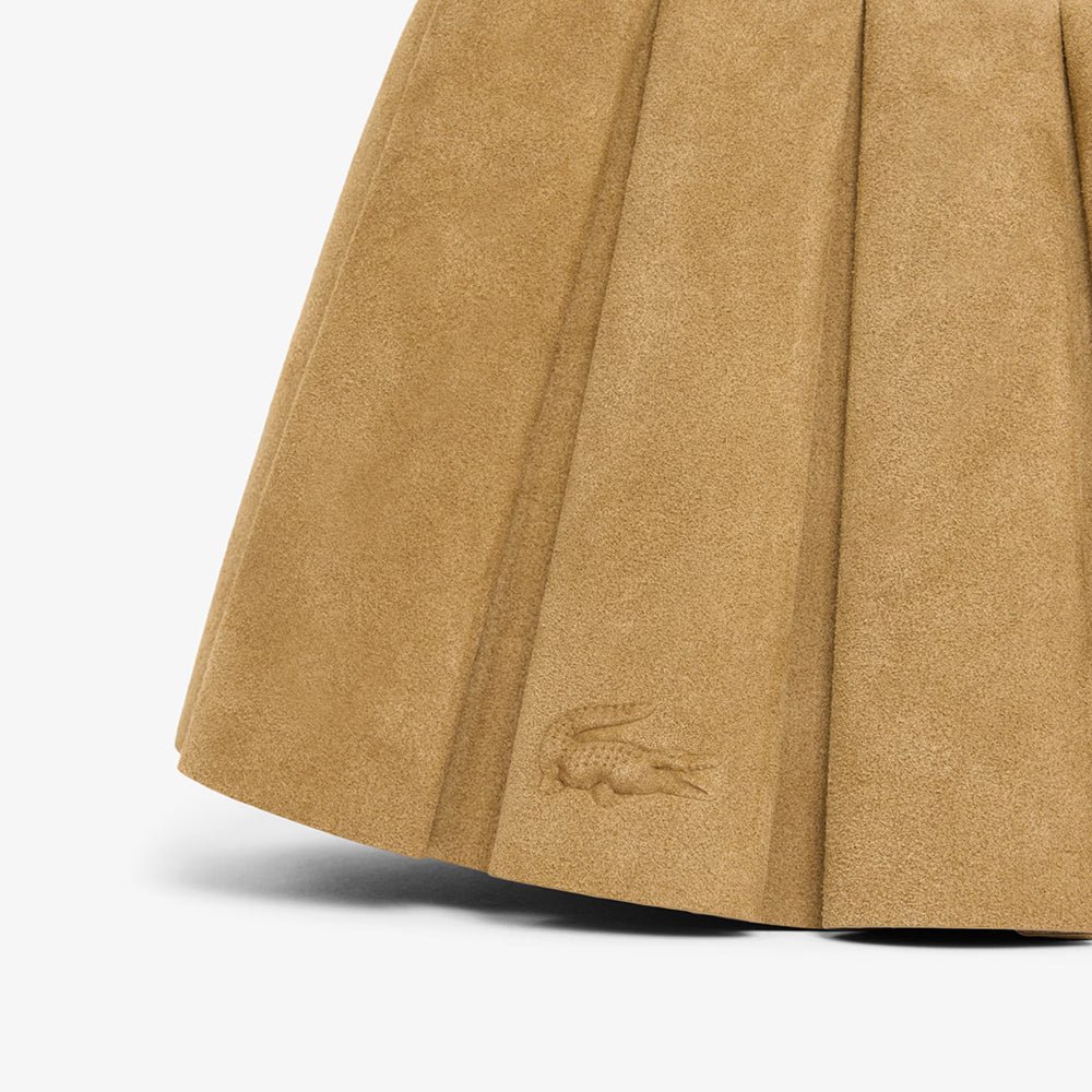 תיק לקוסט Small Lenglen Suede Leather Purse נשים