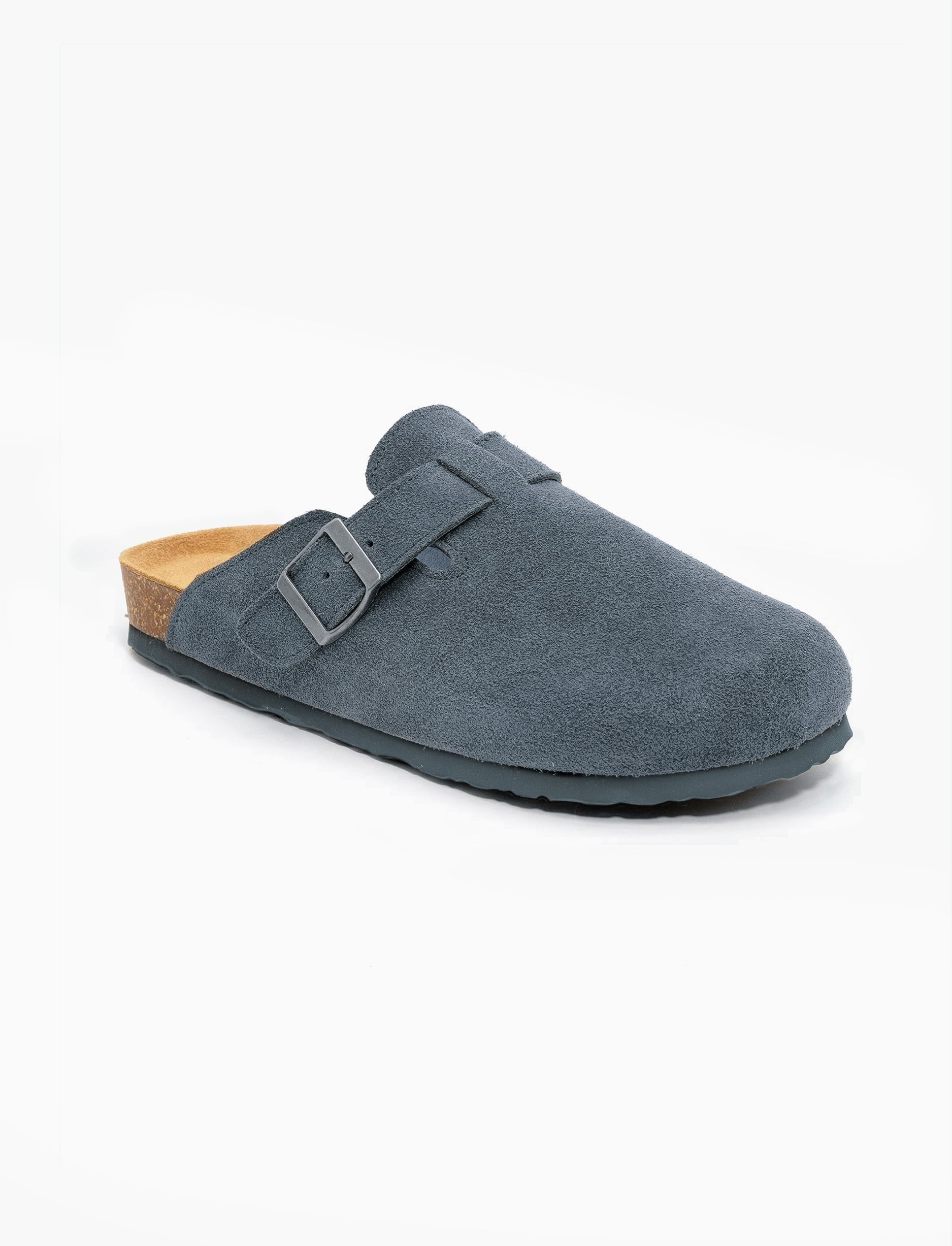 Oscars -  כפכפי זמש אלביס סבנטי ניין לגברים בצבע אפור עכבר