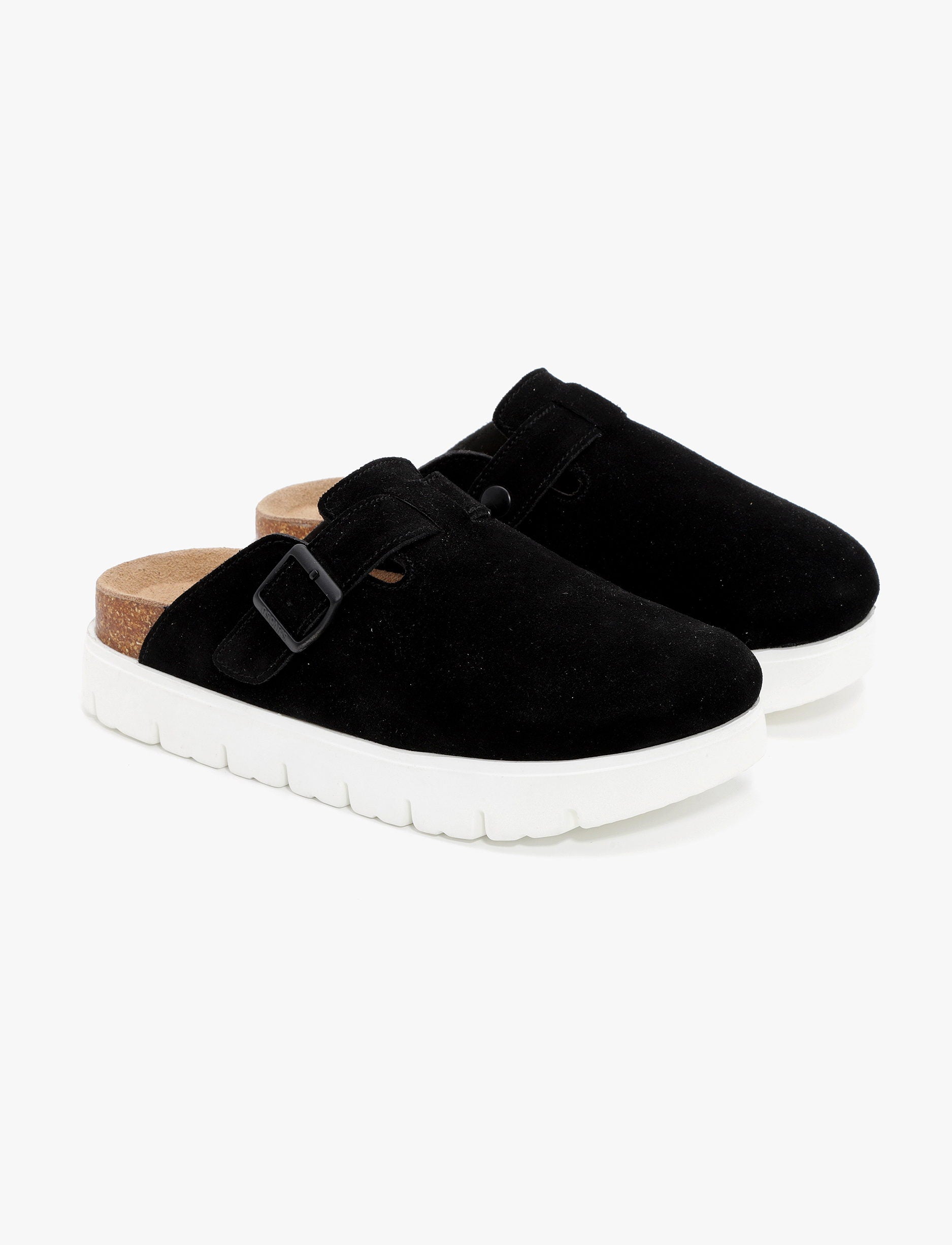 Oscars - כפכף פלטפורמה ג'ון אוסקרס לנשים בצבע שחור/לבן