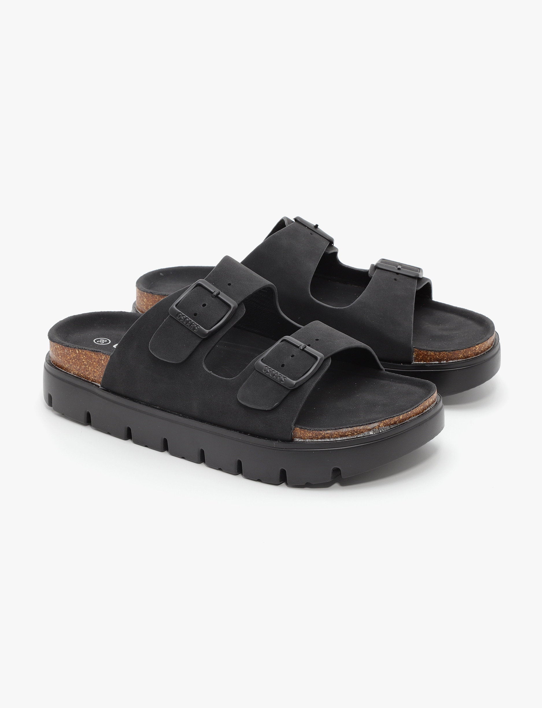 Oscars - כפכפי פלטפורמה אוסקרס דגם מקס לנשים בצבע שחור