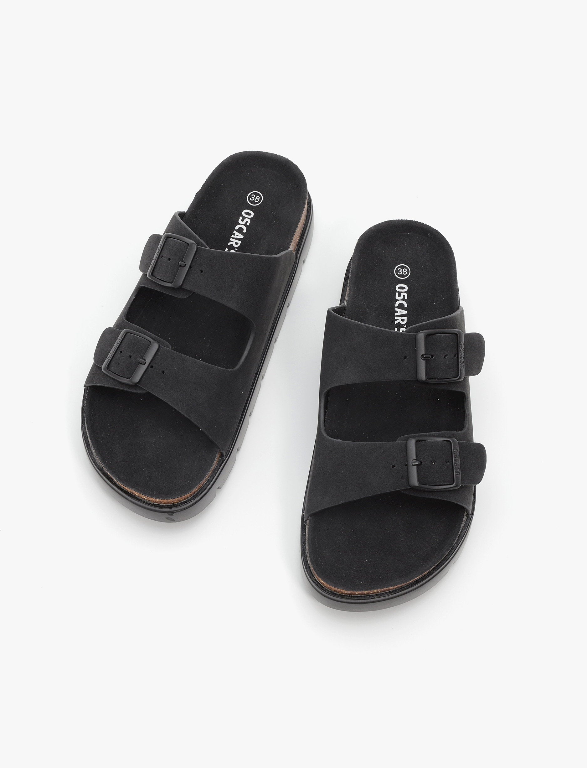 Oscars - כפכפי פלטפורמה אוסקרס דגם מקס לנשים בצבע שחור