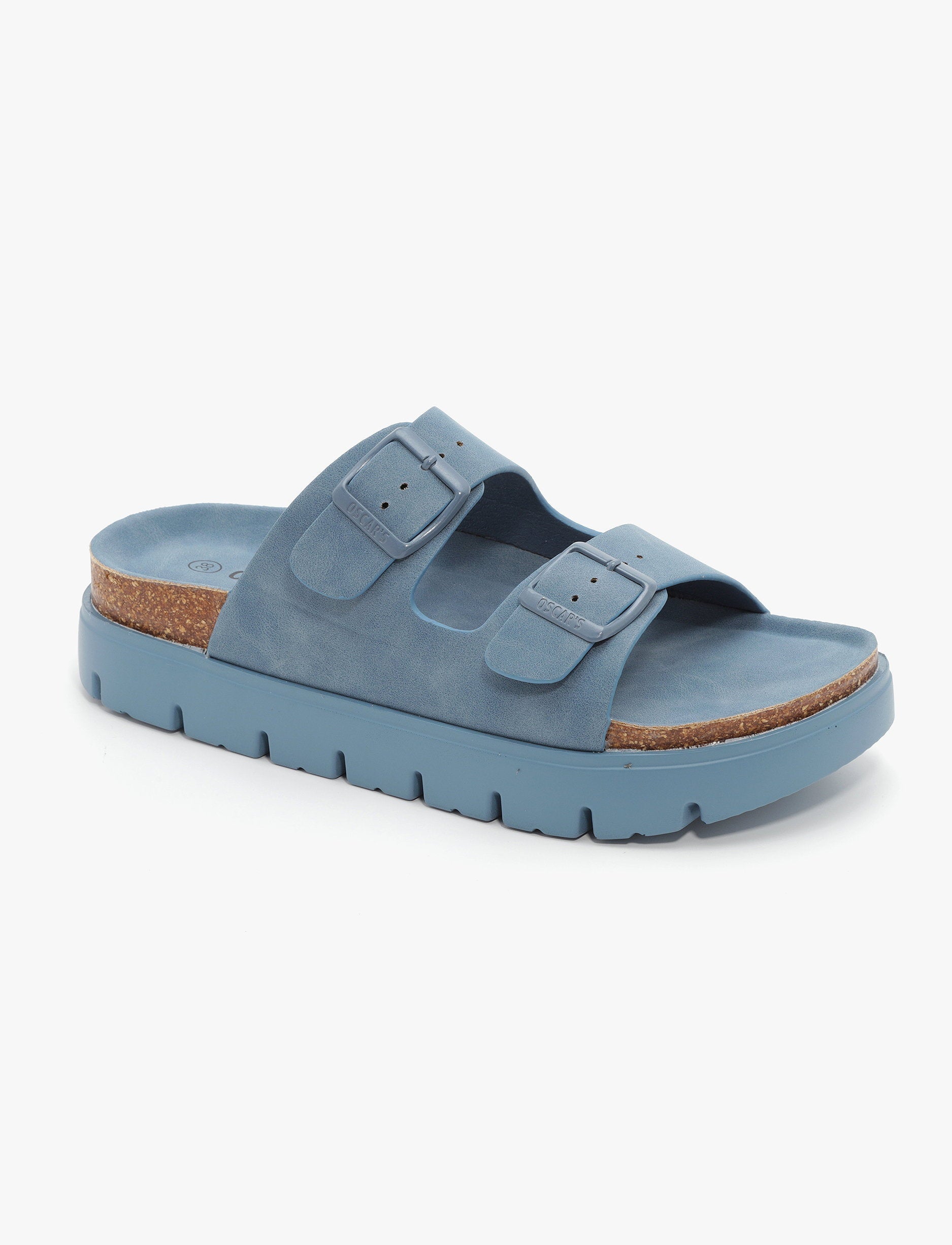 Oscars - כפכפי פלטפורמה אוסקרס דגם מקס לנשים בצבע ג'ינס