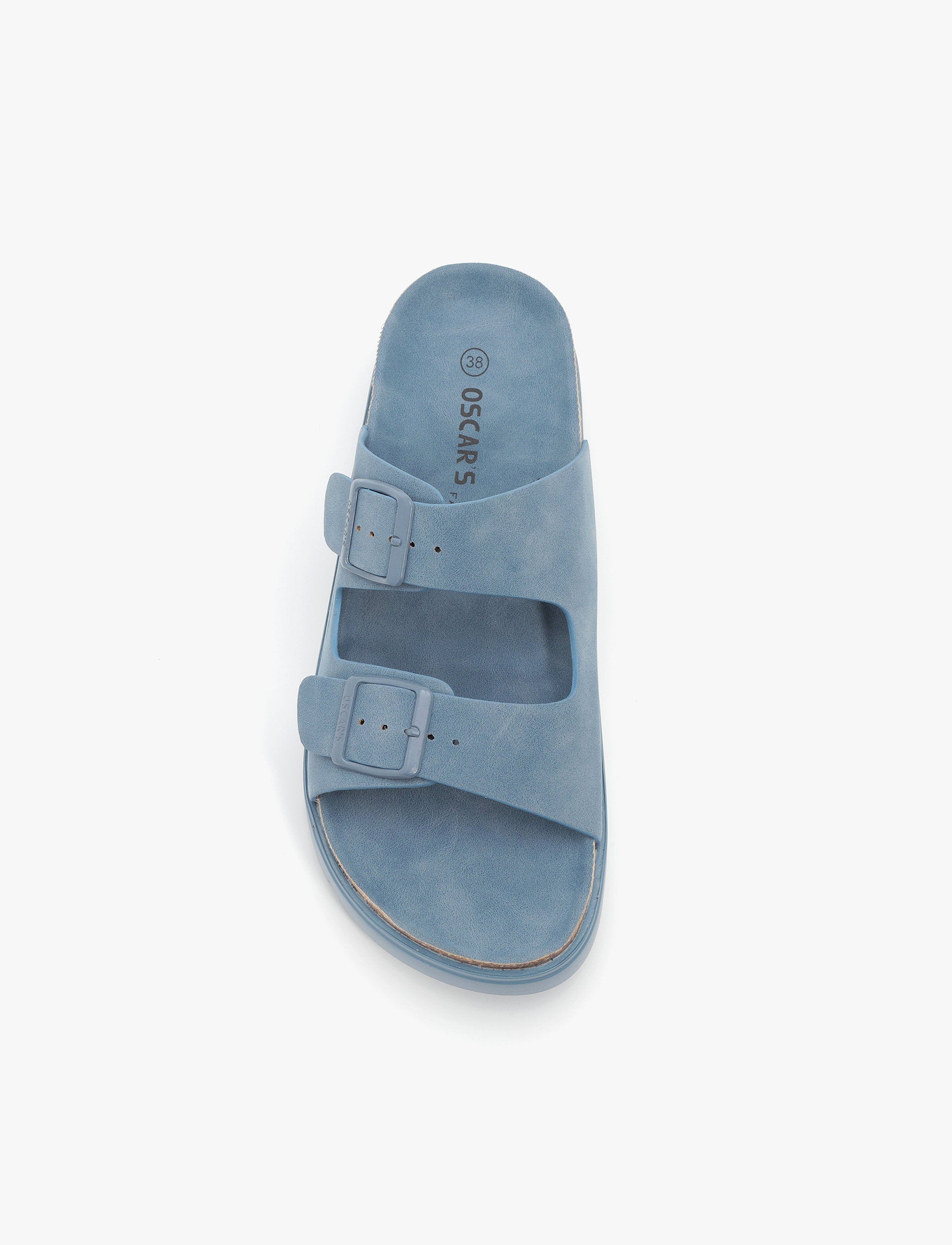 Oscars - כפכפי פלטפורמה אוסקרס דגם מקס לנשים בצבע ג'ינס