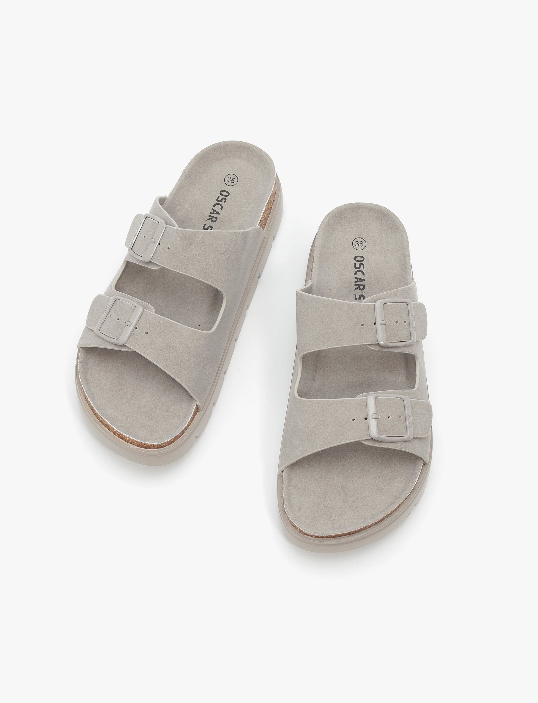 Oscars - כפכפי פלטפורמה אוסקרס דגם מקס לנשים בצבע טאופ