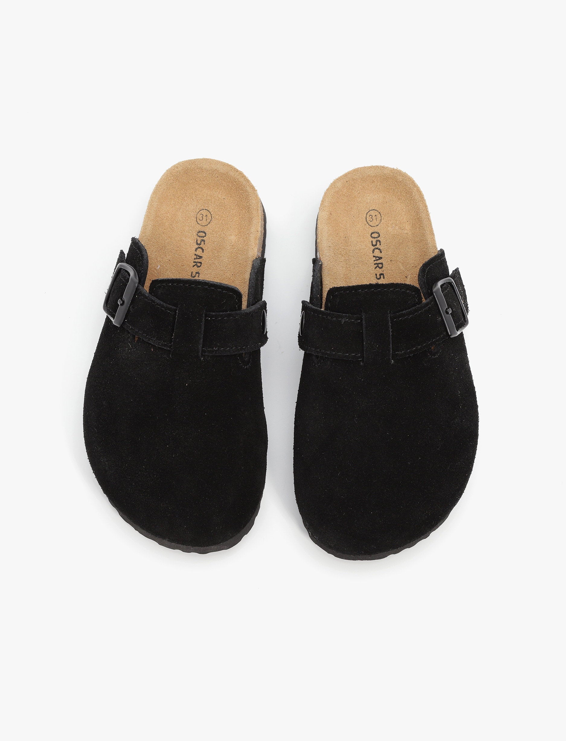 Oscars - כפכפי זמש לני אוסקרס לילדים בצבע שחור