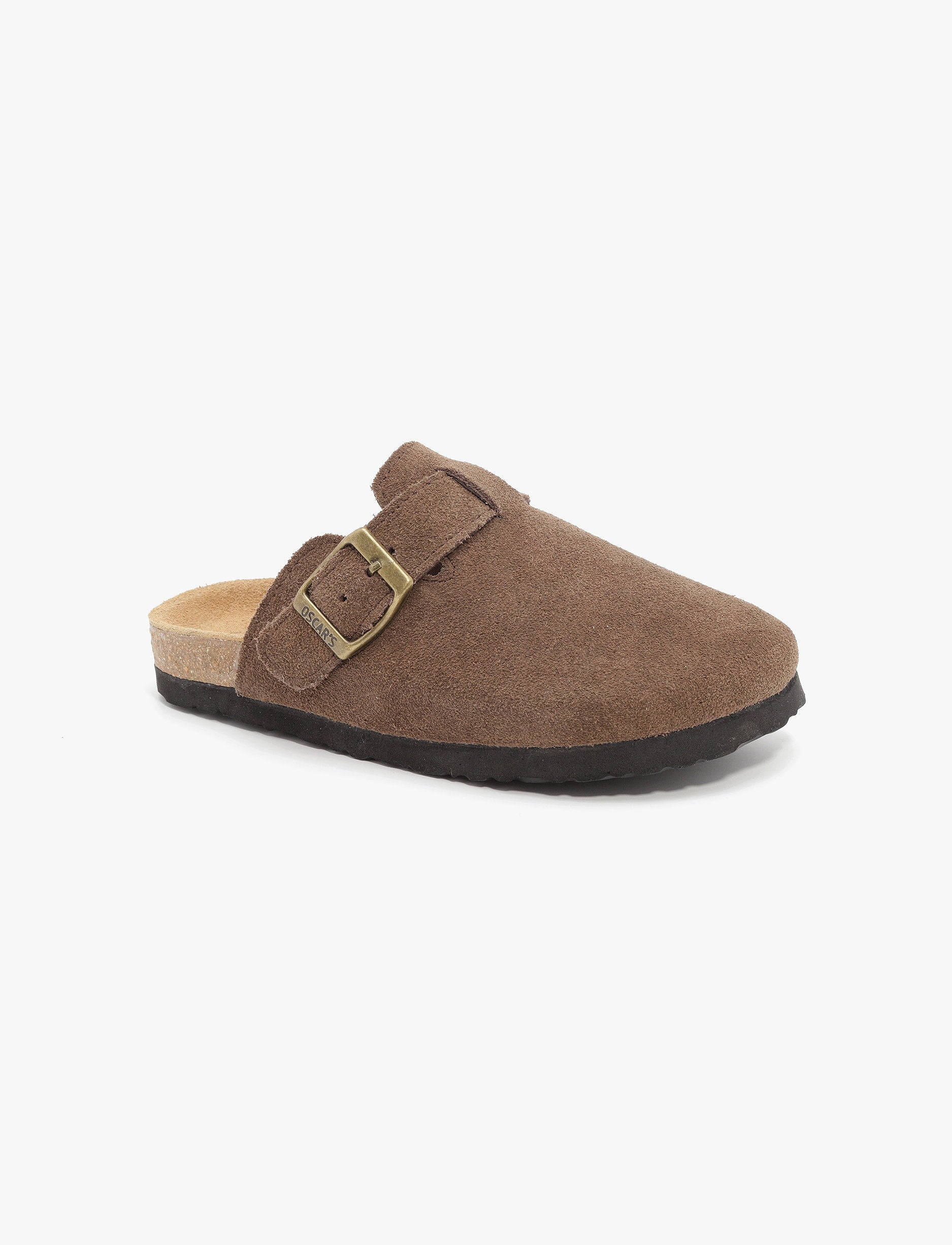 Oscars - כפכפי זמש לני אוסקרס לילדים בצבע חום/שחור