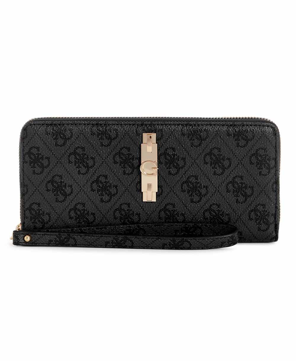 ארנק Guess Yvonne Logo Slg Lrg Zip Around נשים