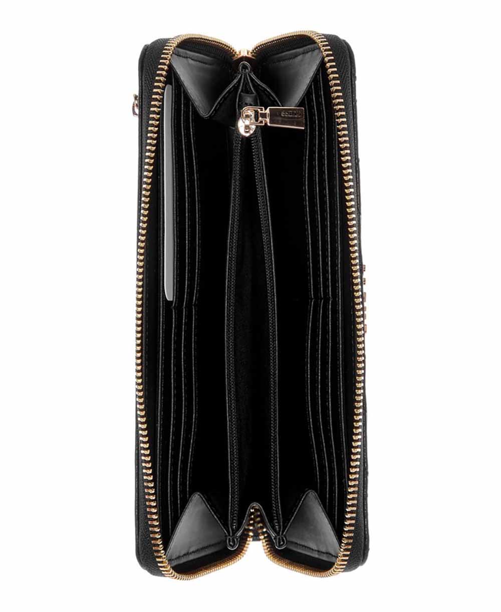 ארנק Guess Yvonne Logo Slg Lrg Zip Around נשים