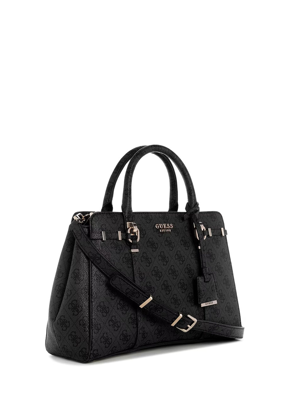 תיק Guess Leona Logo Mulit Comp Satchel נשים