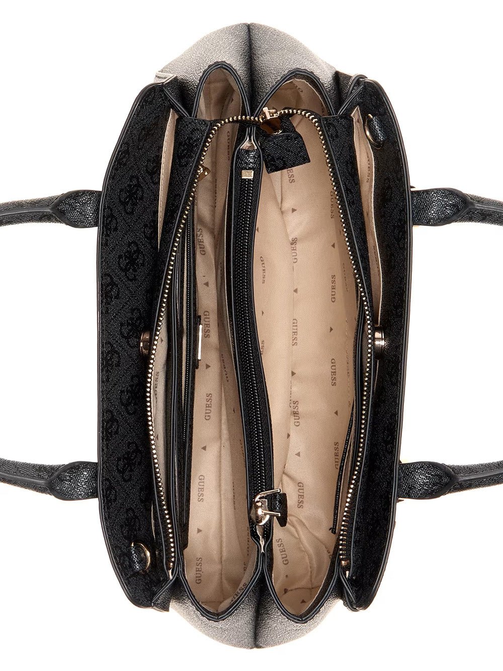 תיק Guess Leona Logo Mulit Comp Satchel נשים