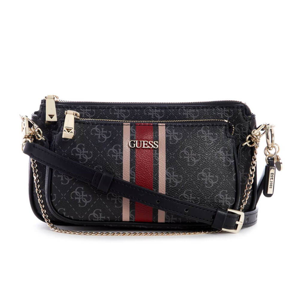 תיק צד Guess נשים Arie Double Compartment Crossbody