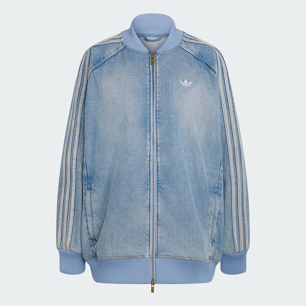 ג'קט אדידס Sst Oversized Denim Tracktop נשים