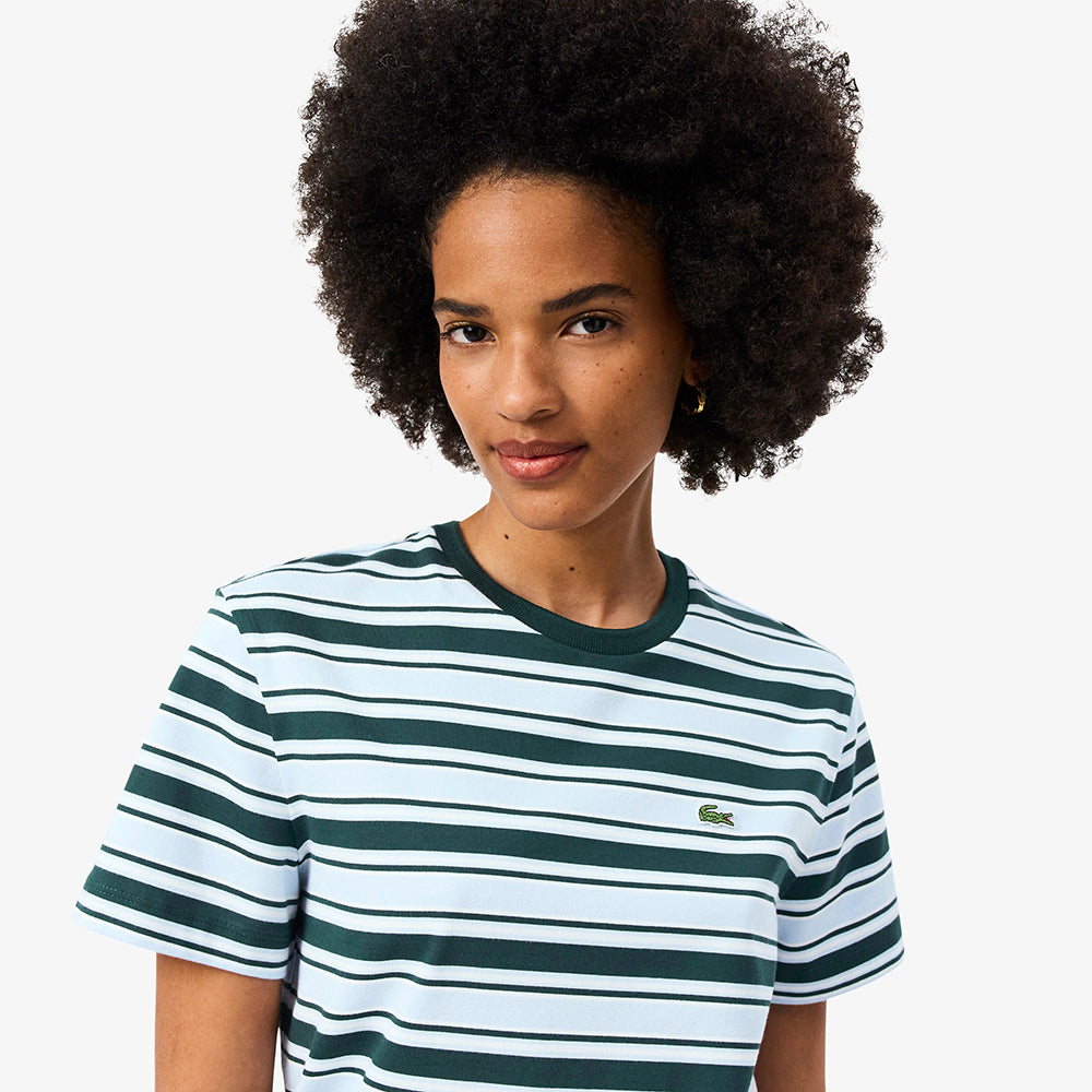 חולצת טישירט קצרה לקוסט Striped Jersey נשים