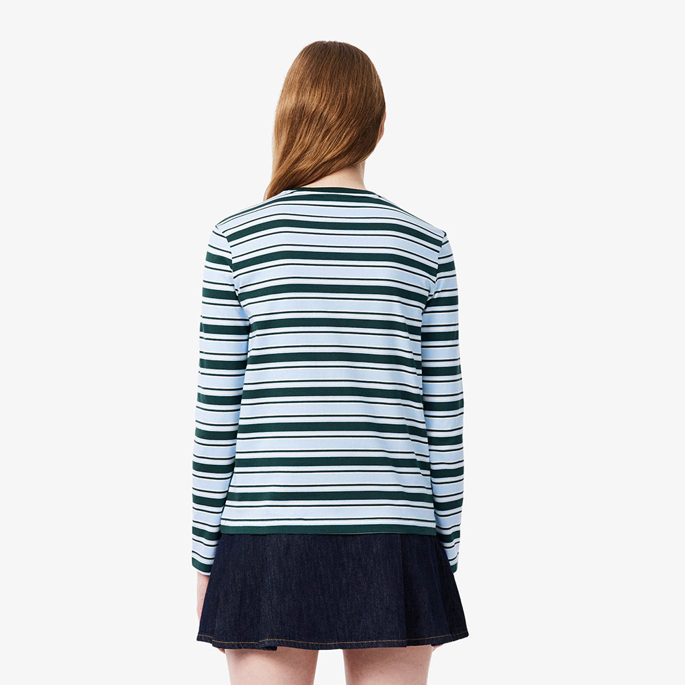 חולצת טישירט ארוכה לקוסט Striped Jersey נשים