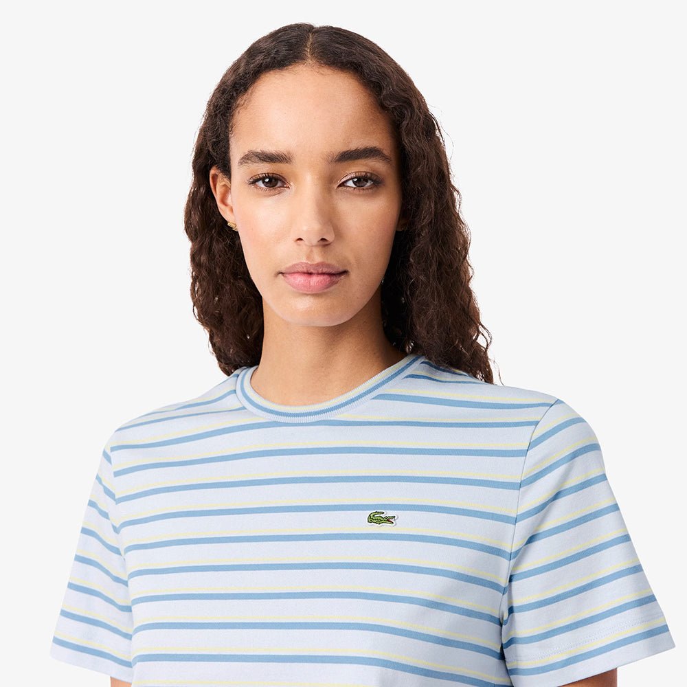 חולצת טישירט קצרה לקוסט Striped Jersey נשים