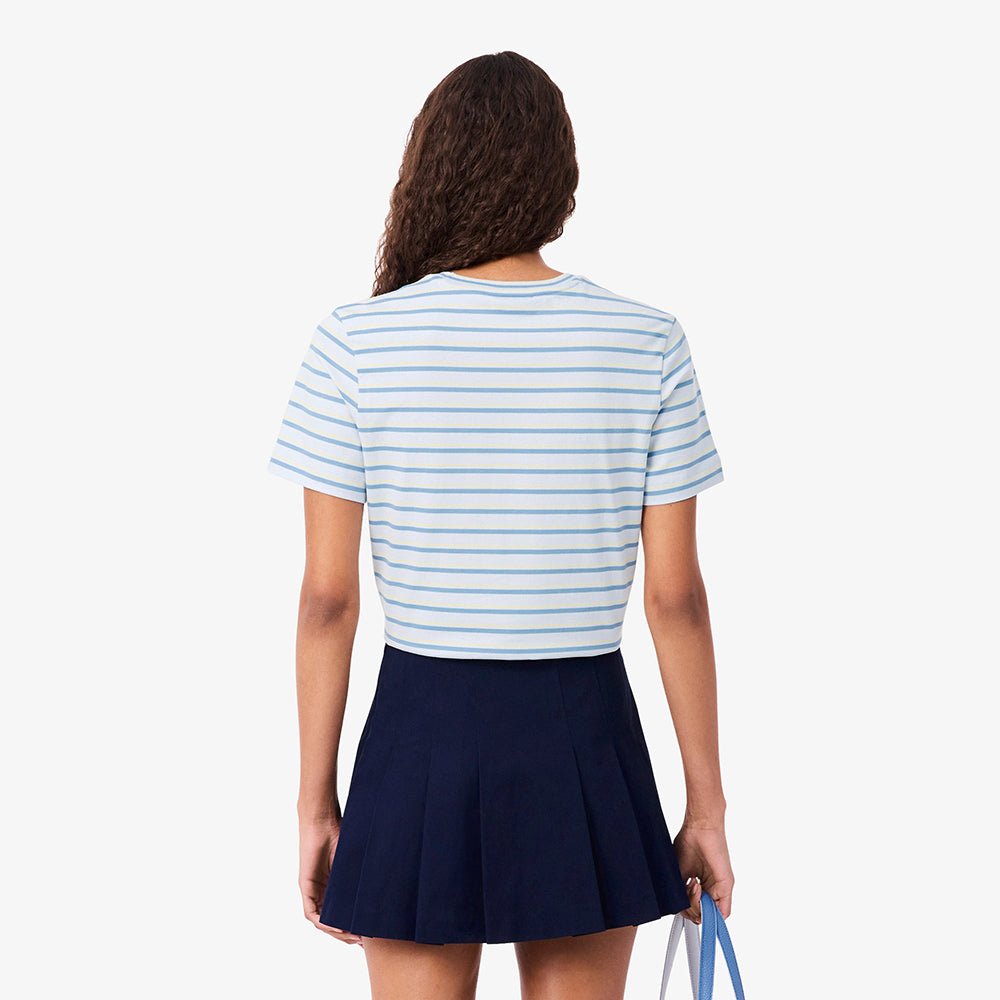 חולצת טישירט קצרה לקוסט Striped Jersey נשים