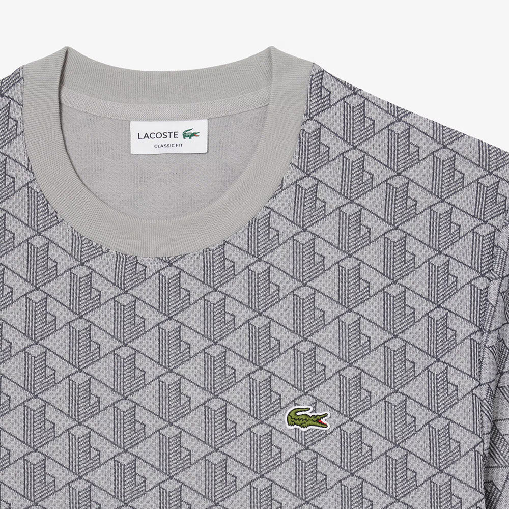 חולצת טישירט קצרה לקוסט Monogram Jacquard גברים
