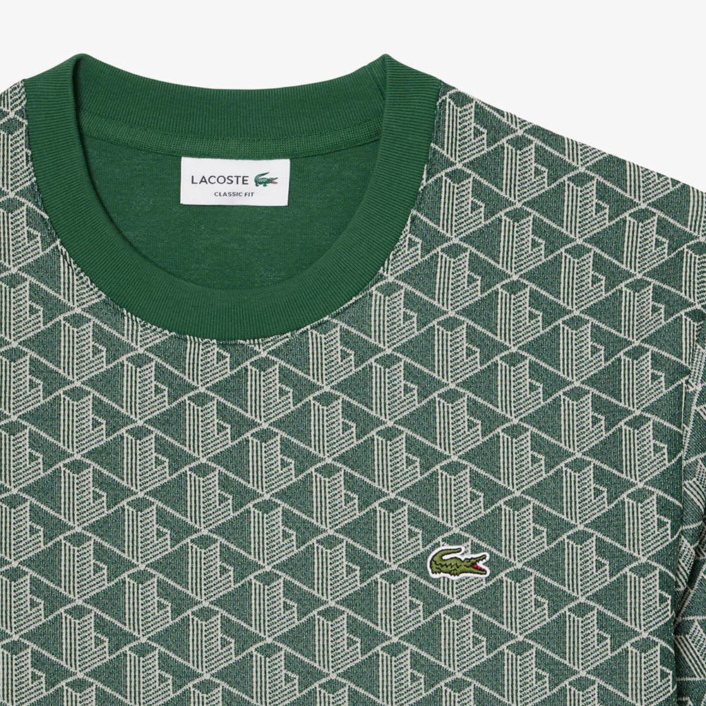 חולצת טישירט קצרה לקוסט Monogram Jacquard גברים