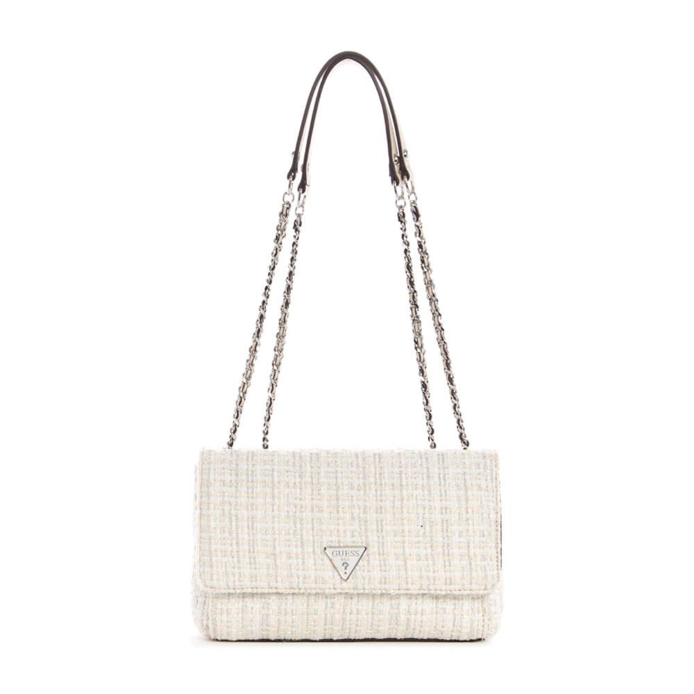 תיק צד Guess נשים Cessily Tweed Convertible Crossbody