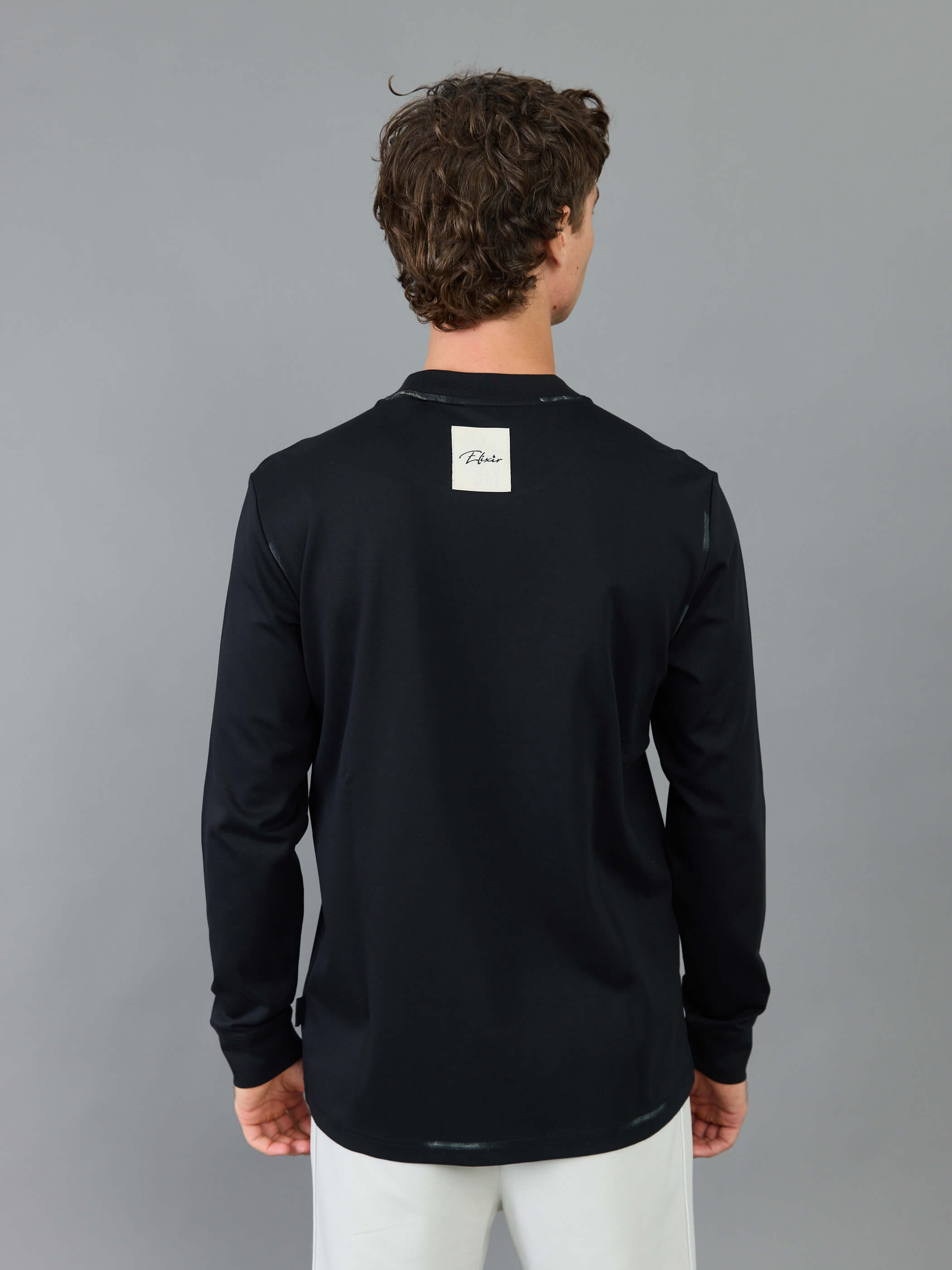 חולצת טישירט ארוכה אליקסיר Center Logo גברים