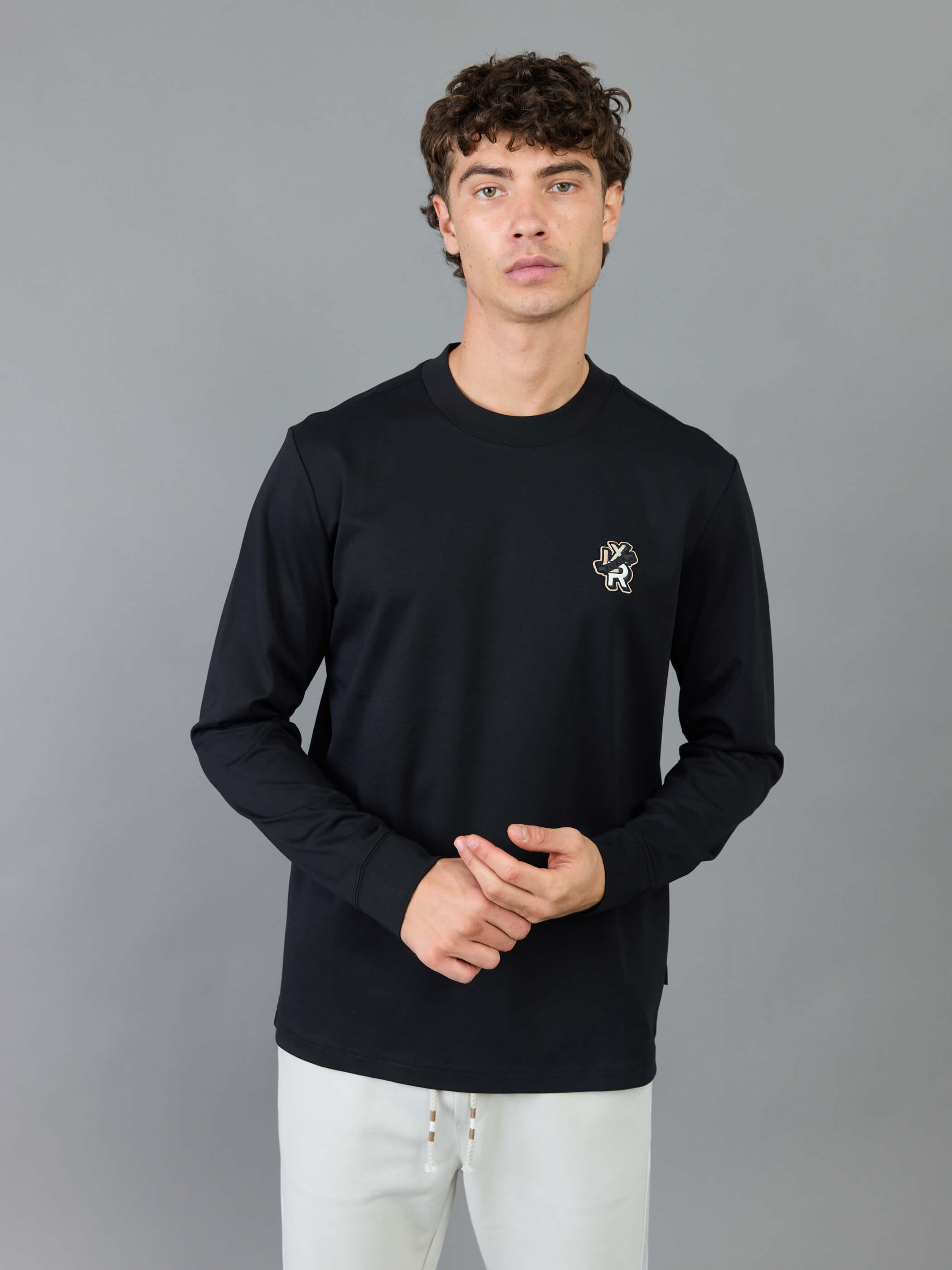 חולצת טישירט ארוכה אליקסיר Back Patches גברים