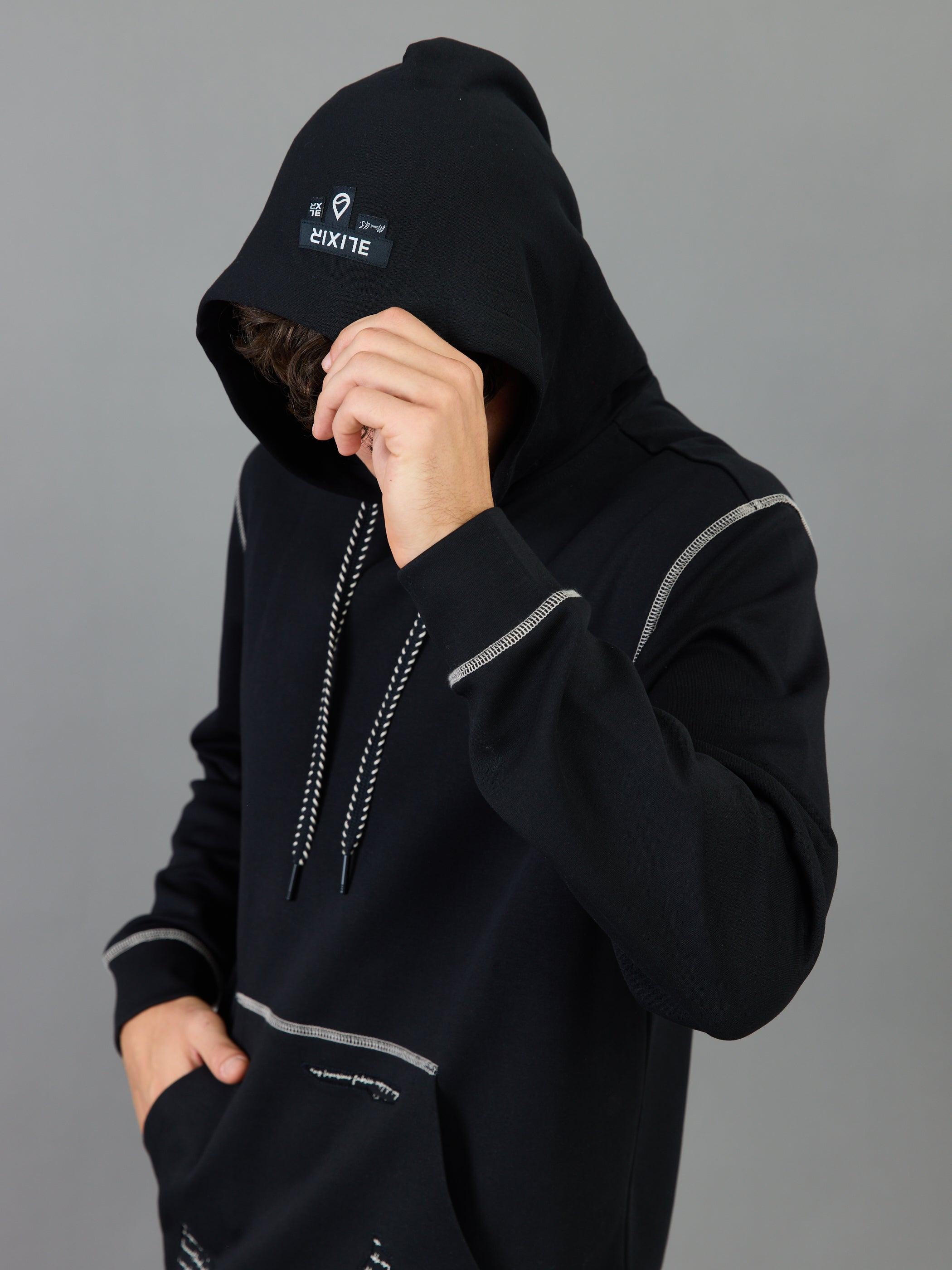 קפוצ'ון אליקסיר Back Logo גברים